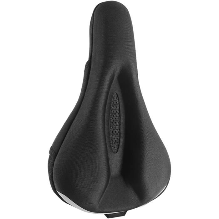 CDYWD Large Selle De Vélo En Gel Confortable Pour Homme Et Femme, Coussin De Selle De Vélo Rembourré En Gel, Selle De Vélo De Rechange Universelle Confortable Pour Peloton, Vélo D'appartement, VTT