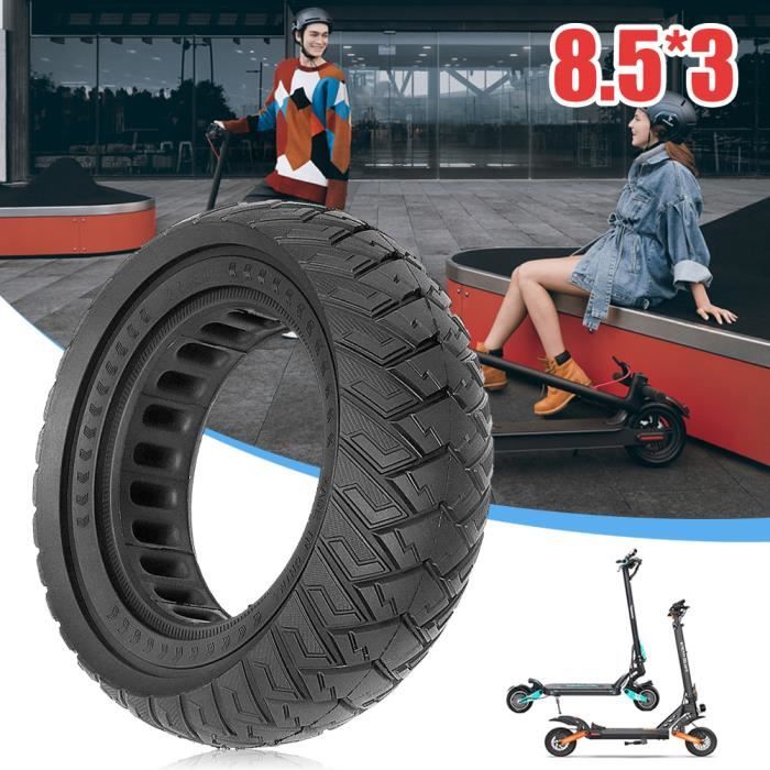 Pneu Plein pour Trottinette Vsett 8 9+, Zero 8 9 Pro et Kugoo X1, Kugoo G2 Pro-8.5X3 Scooter Pneu Anti-Dérapant,Diamètre intér134mm