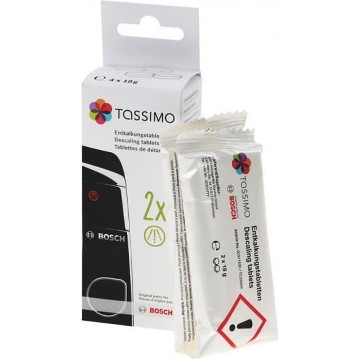 pastilles de detartrage cafetiere TASSIMO bosch siemens 00311530