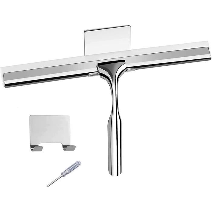 Raclette De Douche Vitre Raclette, Raclette de Douche avec Crochet Mural, Raclette en Acier