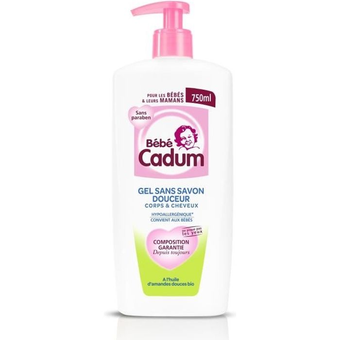 Cadum Bébé Douceur Gel Nettoyant Corps et Cheveux 750ml - Achat / Vente  savon - shampoing bébé Cadum Bébé Douceur Gel à prix réduit 3760099590734 -  Cdiscount