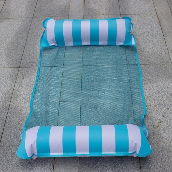 Matelas de Piscine Lit flottant hamac gonflable avec bande d'eau lac Matelas de Piscine Lit flottant hamac gonflable avec bande d'eau lac