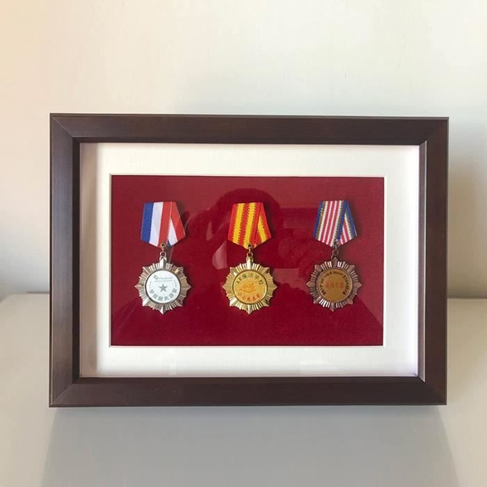 Cadre médaille en Bois,pour médaillesdécorations,épingles,insignes