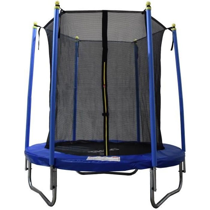 Trampoline rond TEENO Ø185cm pour enfant avec filet de protection