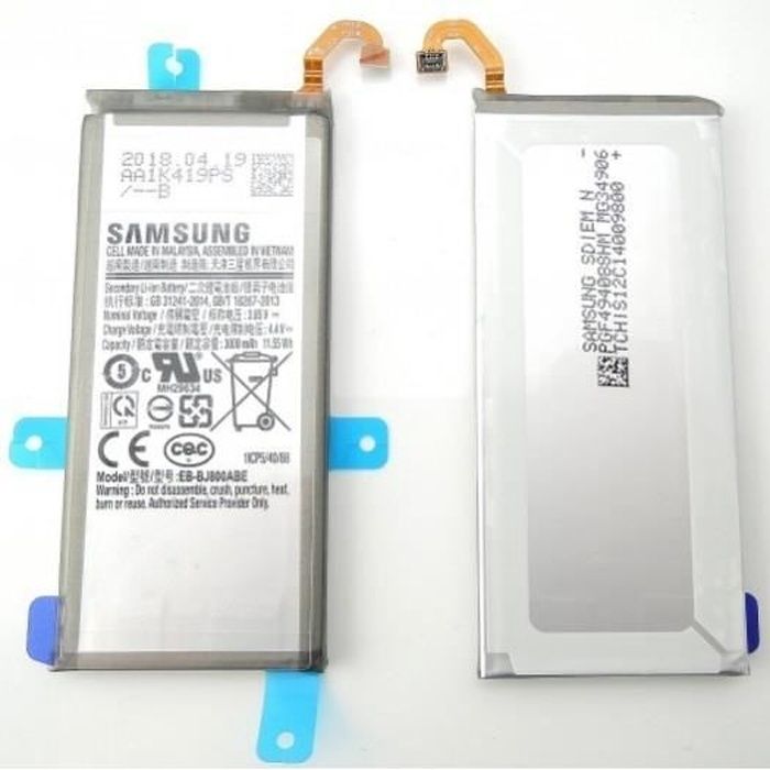 Batterie d'origine Samsung Galaxy A6 (2018), J6 (J600) EB-BJ800ABE