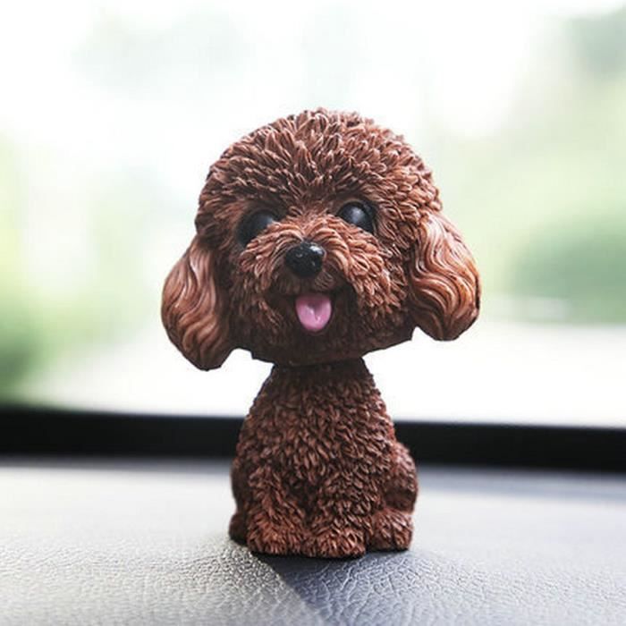 Statue deco autocollant tete de chien en peluche caniche qui bouge accessoires de decoration de Type Poodle no.3 Cdiscount Maison