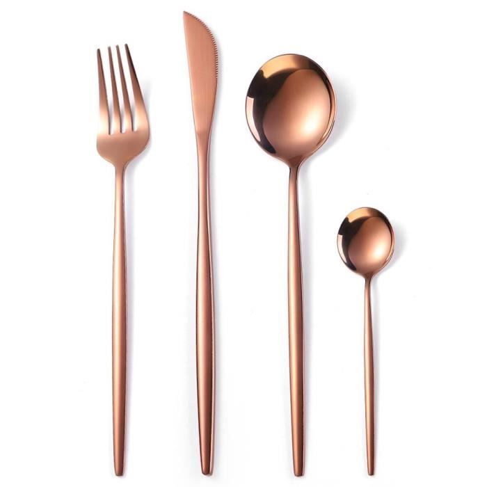 Bistrot Pearly, Rose dragée - Coffret Set Les Essentiels - ensemble de 4 couverts de service
