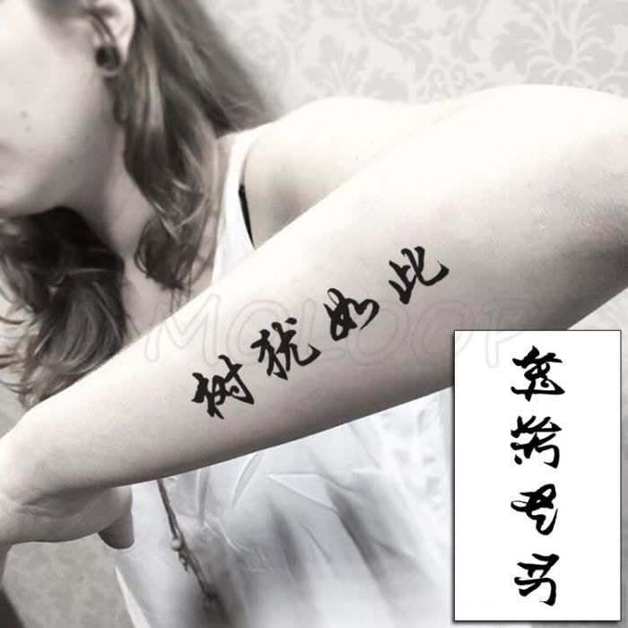 Autocollants Tatouage Temporaire Gothique - Lettres - Style Hip Hop/Punk - Modèle W051 - Neuf