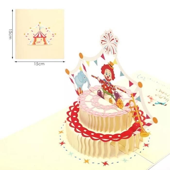 Correspondance 3d Pop Up Cartes Carte D Anniversaire Pour Fille Enfants Femme Mari Anniversaire Gateau Carte De Type Cake Card Cdiscount Beaux Arts Et Loisirs Creatifs