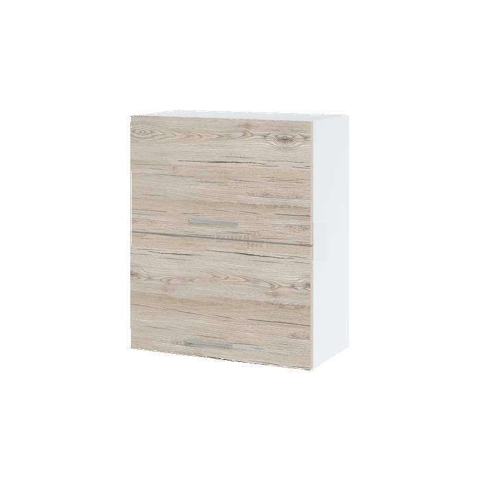Meuble haut de cuisine Bellissi Noyer Blanchi 2 portes relevables L 60 cm - Cuisineandcie