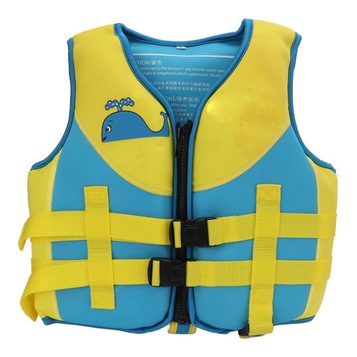 Veste De Natation Konfidence Enfant - Gilet Flotteur Amovible - Apprentissage Nage - Protection UV - Taille S à 7 Ans