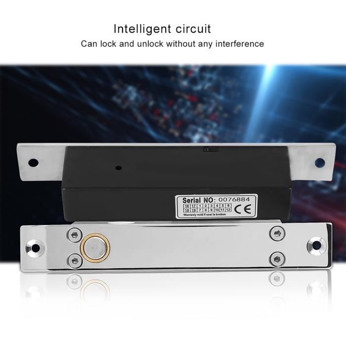 MDYBF DC 12V Mini Serrure à Boulon éLectrique SéCurité En Acier
