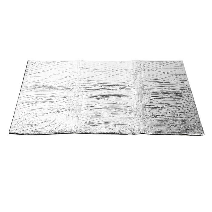 Tapis Isolant 50cm * 200cm Tapis D'Insonorisation De Voiture,Tapis En Aluminium De Bouclier Thermique D'Isolation Voiture Mousse Insonorisante Insonorisation Phonique Mini Moteur Thermique