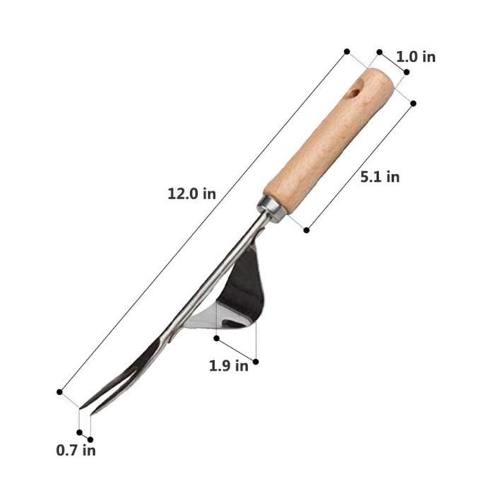 Désherbeur Manuel Arrache Racines FainFun - Fourche Extracteur De Pissenlits Et Mauvaises Herbes