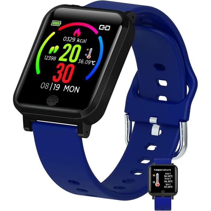 Montre connectée pour hommes et femmes avec de température corporelle