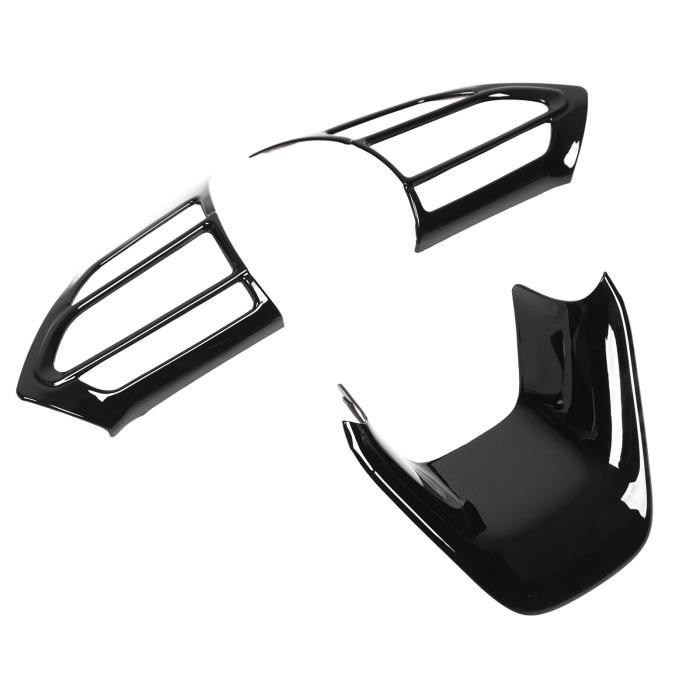 Autocollant Décoratif Autocollant D'emblème Couverture Garniture Brillante 3 Pièces Autocollant Volant Voiture Pour Peugeot 208 2008 2014-2018 Accessoires D'intérieur Accessoires D'intérieur(Argent Ma - 8