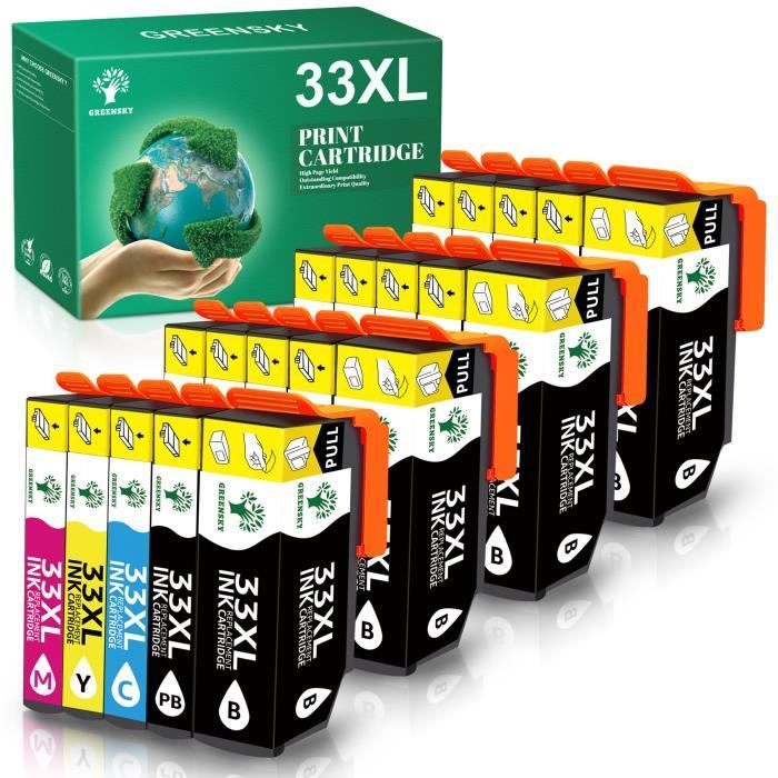 GREENSKY 20 Pack Cartouche Epson XP7100 XP540 XP530 XP640 XP635 XP