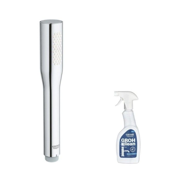 Grohe Pommeau de douche Quickfix Vitalio Get Stick + nettoyant GrohClean