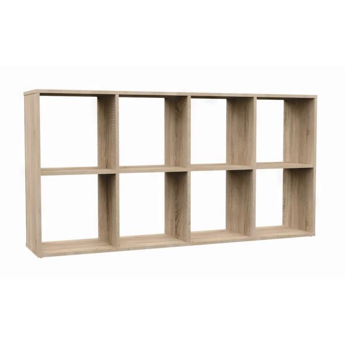 Étagère modulable 6 cubes coloris blanc cendre