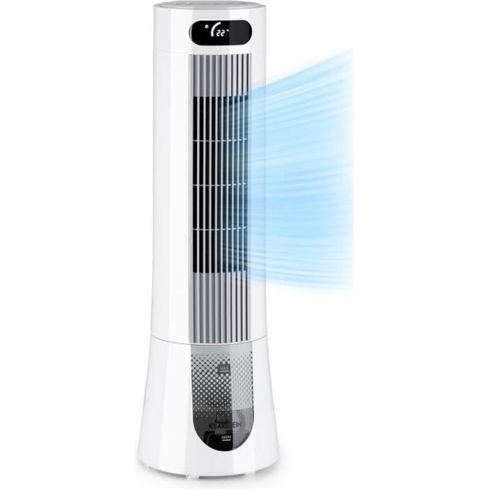 Rafraîchisseur d'air - Klarstein Skyscraper Frost - Ventilateur humidificateur d'air - 7 L - Blanc