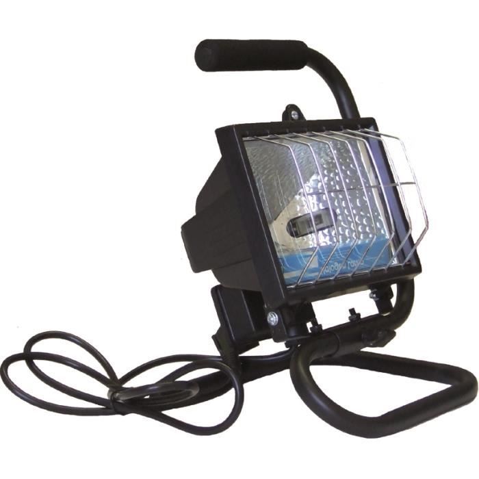 Status 120SHWLWMFX2 Projecteur halogène portable avec structure en métal Noir/jaune Status 120SHWLWMFX2 Projecteur halogène portable avec structure en métal Noir/jaune