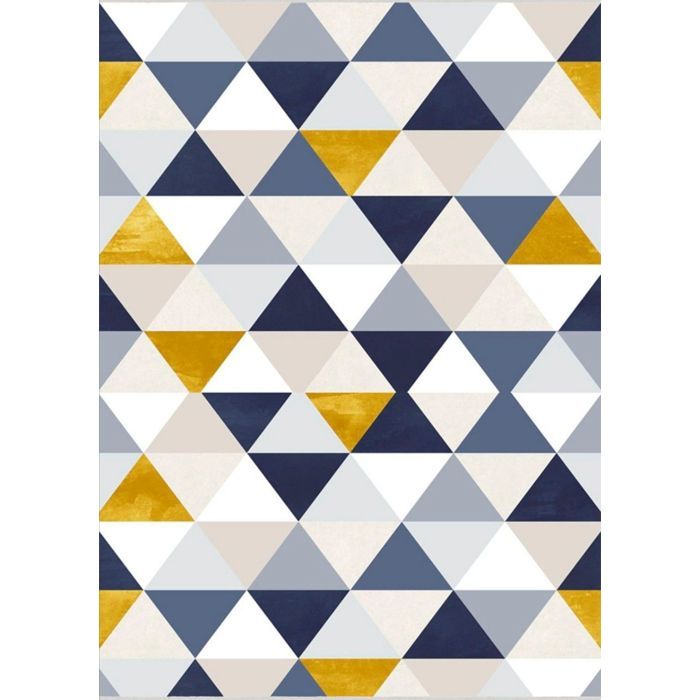 Tapis TRENDY Triangle, Antidérapant et Lavable en machine, 160x230cm