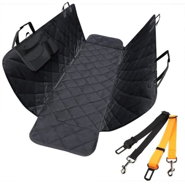 Housse de Siège d'auto pour Chien Housse Protection Voiture imperméable anti-rayures Sac + 2 Ceintures sécuritaires 147cm x 137cm