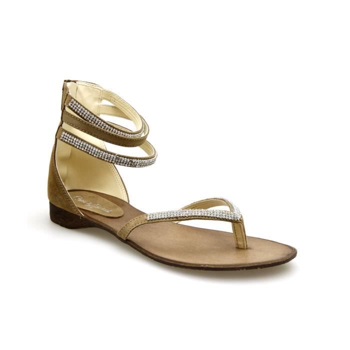 sandale coco abricot