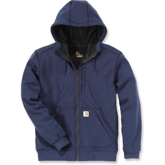 Sweat zippé coupe-vent à capuche TM bleu marine - CARHARTT - S1101759412M