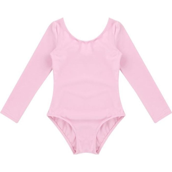enfant justaucorps gymnastique fille manche longue leotard dancewear 3 12 ans rose cdiscount sport coloriage voitures vw