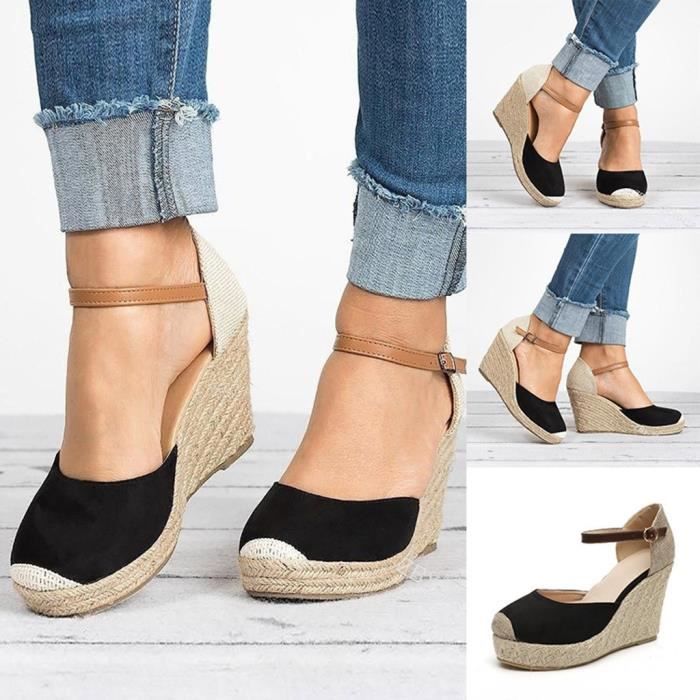 chaussures talons compenses