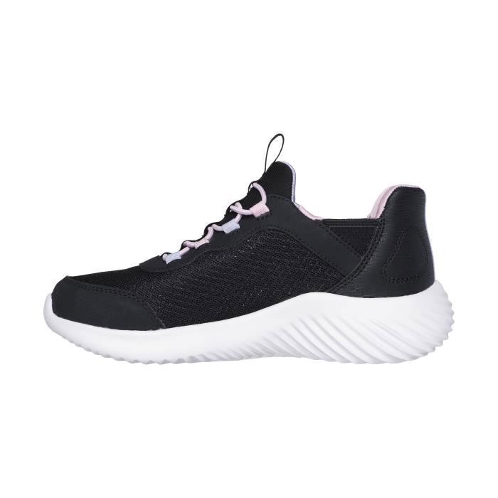 Skechers Basket Basse - SKECHERS - Bounder Simple Cute - Noir - Enfant - Femme - Confort Exceptionnel