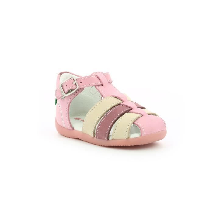 kickers nu pieds fille