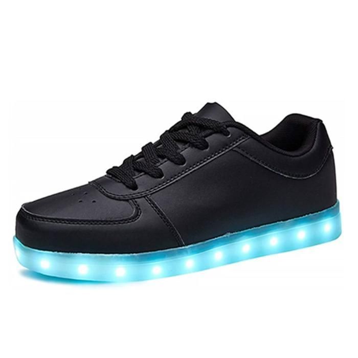Enfant Chaussure Basket Lumineuse pour Garcon Fille -7 couleurs Led