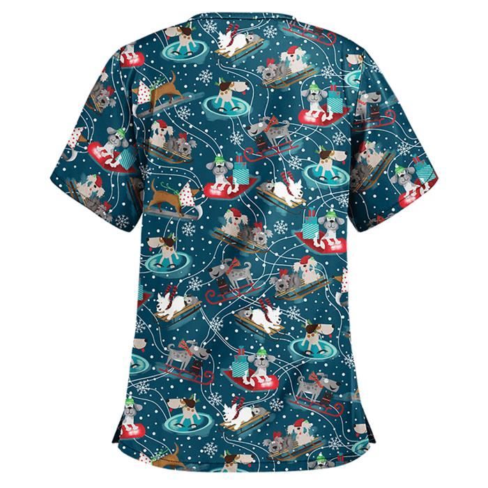 Chemise De Noël Homme à Manches Longues - Imprimé Festif (sapins, Rennes) - Tissu Doux Et Respirant