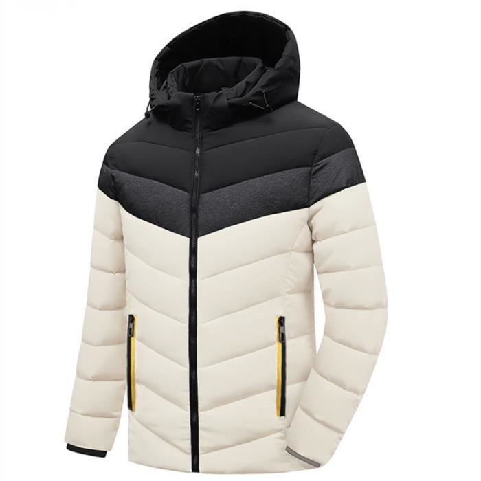 Doudoune de marque de luxe pour hommes color block doudoune