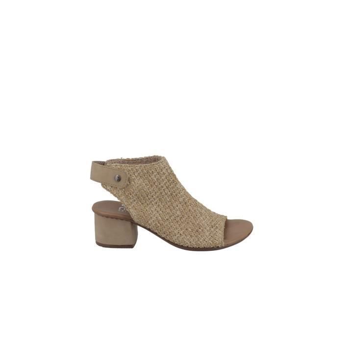 sandale talon haut carré