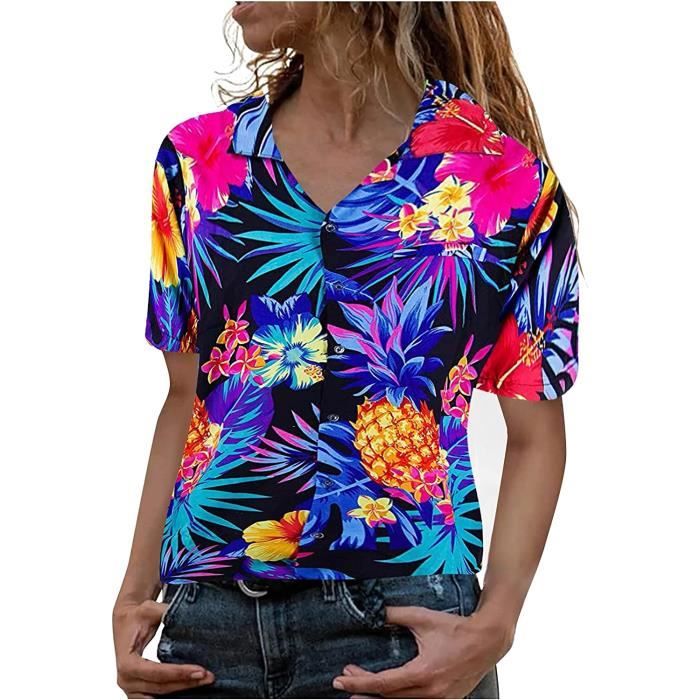 Ensemble été Bébé Garçon – T-shirt Manches Courtes Imprimé + Short – Hawaïen, Lin Et Coton