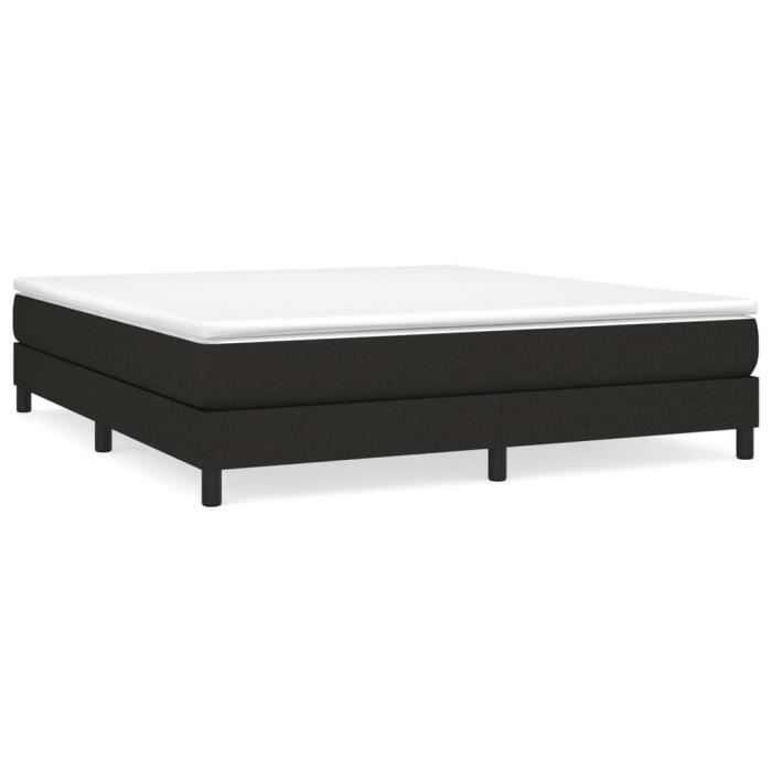 Sommier à lattes - QIILU - HAJ7905465975609 - Noir - 180x200 cm - Tissu 100% polyester