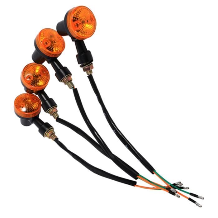Biqing 4PCS Clignotants Moto LED,Triangle Indicateurs De Motos Biqing 4PCS Clignotants Moto LED,Triangle Indicateurs De Motos