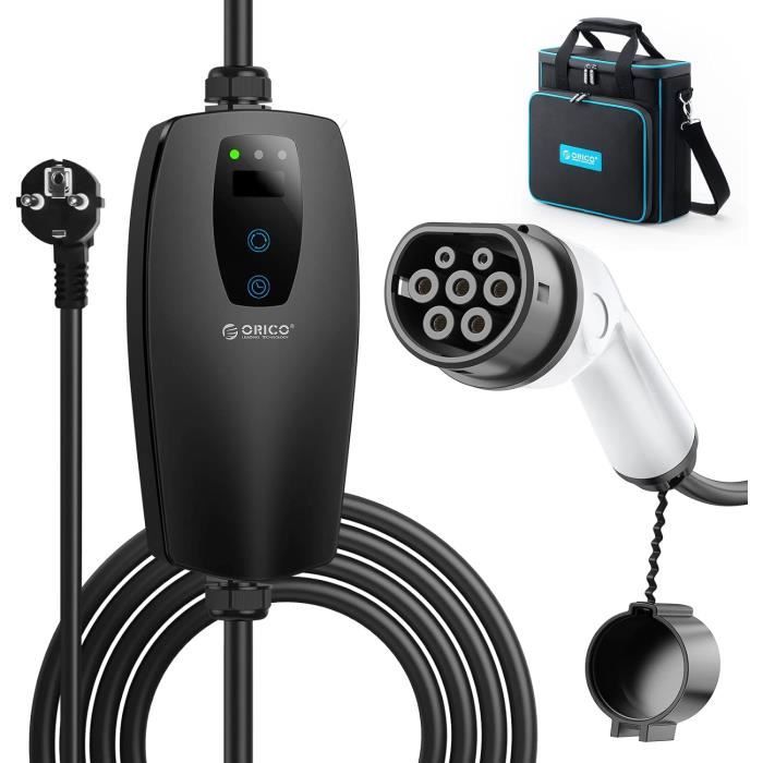 Chargeur Mobile Véhicule électrique VALEO - Prise Schuko Vers Type 2, 3,7 KW, Câble 5 Mètres - 4