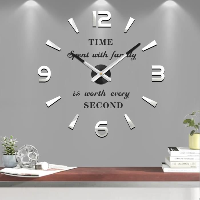 Horloge murale personnalisable avec photo | Design black