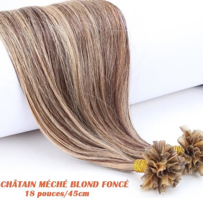perruque meche blonde