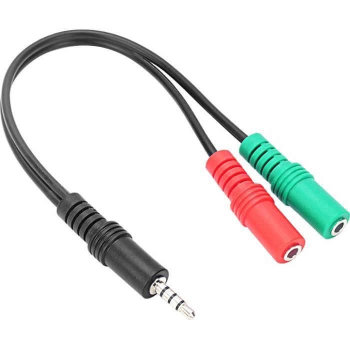 SPEEDLINK - Adaptateur Casque -Trax double jack vers simple pour console