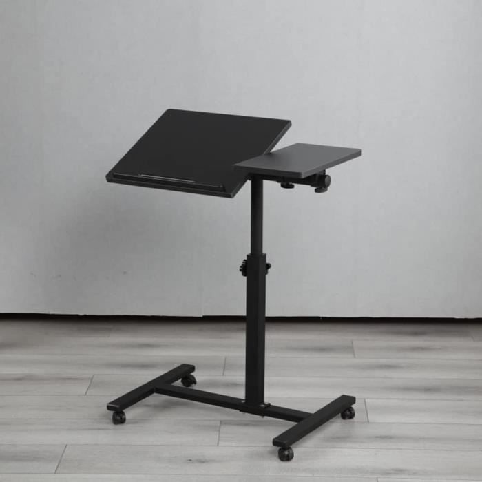 Table De Lit Pliante SAIJ Pour Ordinateur Portable, Avec Support USB, Réglable, Argentée