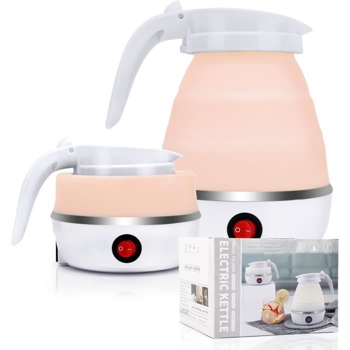 Bouilloire électrique Pliable Gobesty 0,6L Pour Voyage – Silicone, Café, Thé