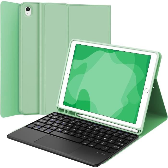 GUPENAA Toetsenbordhoes Voor IPad Pro 11 Inch 4e/3e/2e/1e Generatie, Air 5e/4e Generatie 2022 Multi Touch Trackpad Ingebouwde Potloodhouder Magnetisch Afneembaar Draadloos Toetsenbord Donkergroen