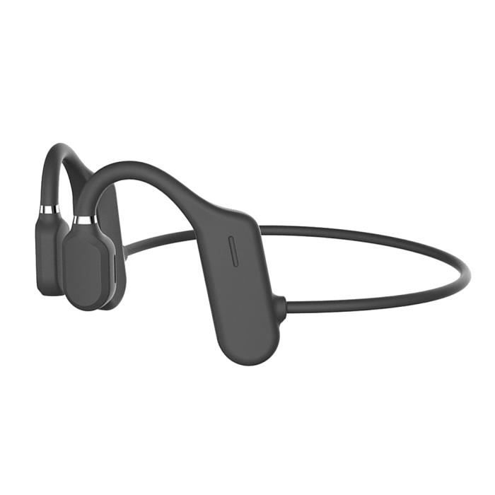 Casque Conduction Osseuse, WANFEI Ecouteurs Conduction Osseuse Bluetooth  5.0 sans Fil avec Micro Écouteur Bluetooth de Sport en Alliage de Titane  IP55 pour Le Jogging de Conduite de réunion (Noir) en destockage