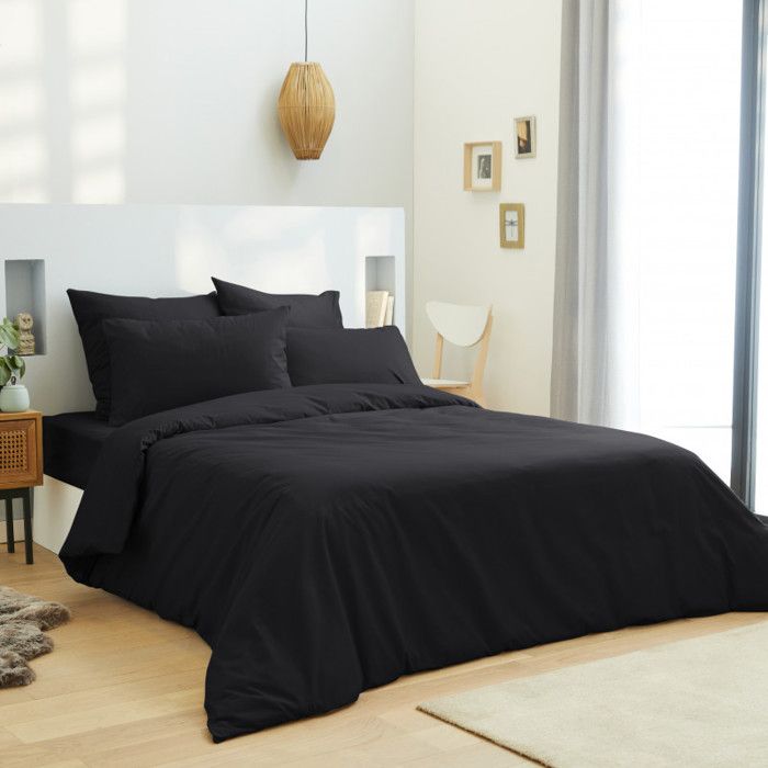 Drap de lit en coton égyptien et housse de couette, ensemble d'hôtel cinq étoile