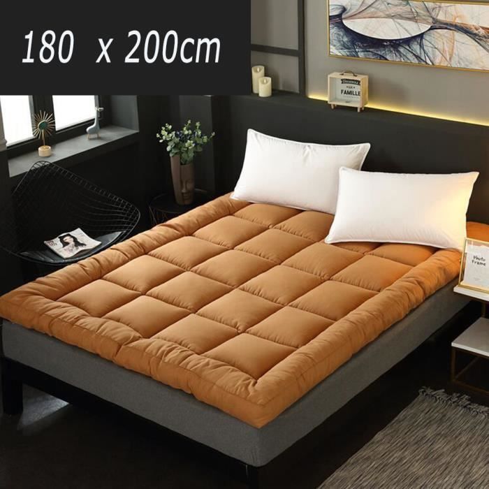 Japonais Pliant Matelas Futon Pliable, Matelas Pliable Portatif De Futon Matelas Double, Brun